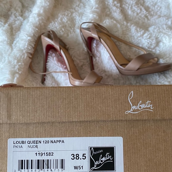 AUTH CHRISTIAN LOUBOUTIN 120 Loubi queen size 38.5 - Picture 9 of 10